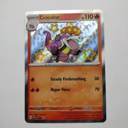 Crocalor - SVP080 Scarlet & Violet Shiny Holo Promo Pokemon Card - NM+ - Image 1