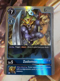 Digimon Card Game Zudomon BT1-041 SR Foil - Image 1