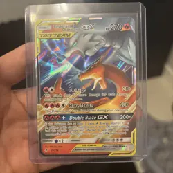 Reshiram & Charizard GX 20/214 - Unbroken Bonds Holo Rare Pokemon Card - LP - Image 1