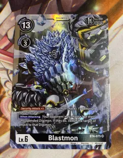Digimon Card Game Blastmon BT4-075 SR Foil - Image 1
