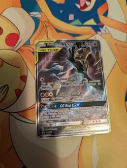 Garchomp & Giratina GX SM193 Black Star Promo Full Art Pokemon Card Sun&Moon - Image 1