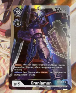 Digimon Card Game Craniamon BT3-075 SR Foil - Image 1