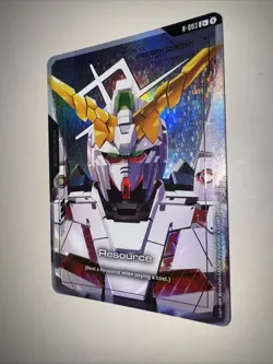 GUNDAM TCG CARD GAME UNICORN GUNDAM RESOURCE R-003 C+ FOIL - Image 3