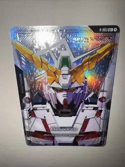 GUNDAM TCG CARD GAME UNICORN GUNDAM RESOURCE R-003 C+ FOIL - Image 5