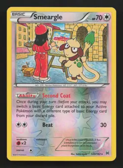 Smeargle 123/162 Near Mint XY BREAKthrough Reverse Holo Rare Pokemon Card - Image 1