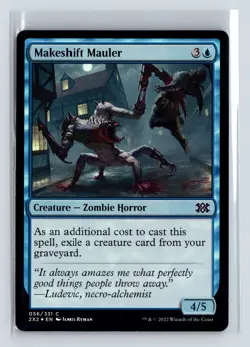 Foil MAKESHIFT MAULER - MTG Magic the Gathering Card - Double Masters 2022 - Image 1