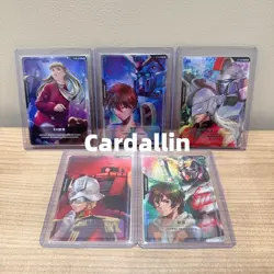 2025 Gundam Card Game Chinese Resource Tokens RP Promo Holofoil set of 5 pcs - Image 1