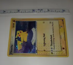 Pokemon Card Pikachu POP Series 5 Error Inverted Back 12/17 Holo Rare Light Wear - Image 3