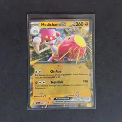 Pokemon TCG Sv07 Stellar Crown Medicham EX Holo Double Rare Card 080/142 - Image 1