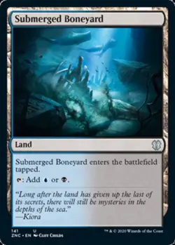 1x Submerged Boneyard NM, English MTG Zendikar Rising - Image 1
