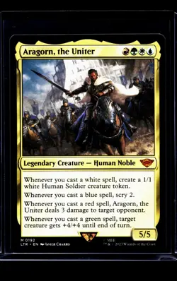 2023 MTG Magic The Gathering LOTR Lord of the Rings #192 Aragorn the Uniter - Image 1