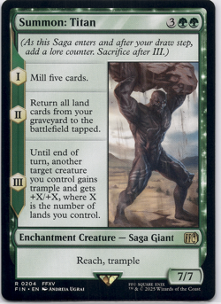 Summon: Titan (Final Fantasy) [FIN] (MTG) Magic the Gathering 204 - Image 1