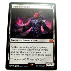 MTG: Dark Confidant "Final Fantasy" !~*MYTHIC*~! (From pack to sleeve) - Image 1