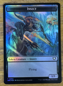 MTG Edge of Eternities Token, Insect / Beast - Foil - Image 1