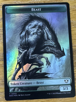 MTG Edge of Eternities Token, Insect / Beast - Foil - Image 2