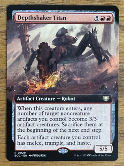 MTG Edge of Eternities Commander, Depthshaker Titan - Borderless - Image 1