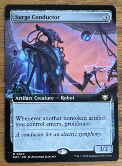 MTG Edge of Eternities Commander, Surge Conductor - Borderless - Image 1