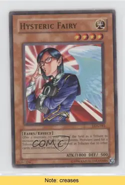 Hysteric Fairy Unlimited YuGiOh Labyrinth of Nightmare #LON-042 2003 READ 5p5 - Image 1