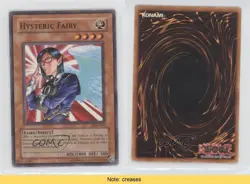 Hysteric Fairy Unlimited YuGiOh Labyrinth of Nightmare #LON-042 2003 READ 5p5 - Image 3