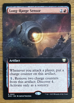 MTG Edge of Eternities Commander, Long-Range Sensor - Borderless - Image 1