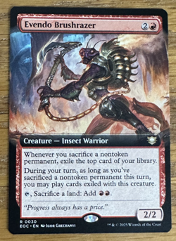 MTG Edge of Eternities Commander, Evendo Brushrazer - Borderless - Image 1