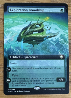 MTG Edge of Eternities Commander, Exploration Broodship - Borderless - Image 1