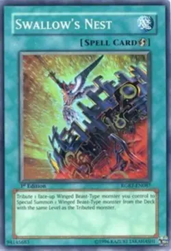Lightly Played, English - 1 x MTG Swallow's Nest - RGBT-EN087 - Super Rare - Unl - Image 1