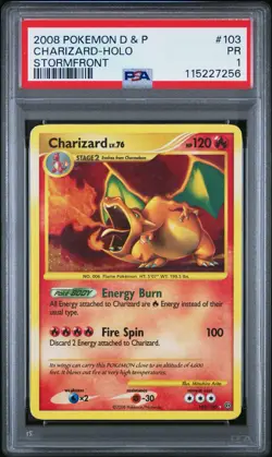 PSA 1 Pokemon Charizard 103/100 Stormfront Secret Rare Holo - Image 1