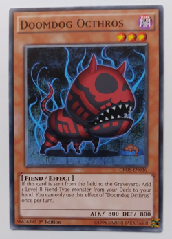 Yugioh Doomdog Octhros - Common - CROS-EN036 - Used - 1st.Ed. - Image 1