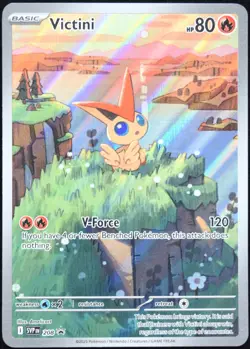 Pokemon TCG Victini SVP 208 2025 Illustration Collection Black Star Promo - NM - Image 1