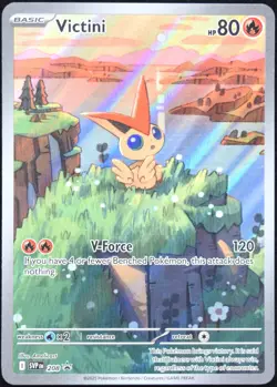 Pokemon TCG Victini SVP 208 2025 Illustration Collection Black Star Promo - NM - Image 1