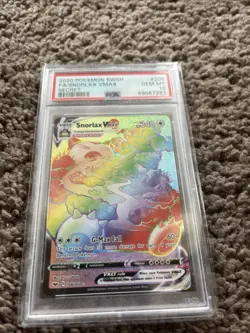 Pokemon Snorlax VMAX 206/202 Sword & Shield Secret Rainbow Holo GEM MINT PSA 10 - Image 1