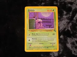 Grimer Fossil Set Regular Pokemon TCG Lightly Played - Image 1