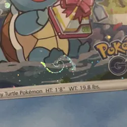 Pokemon TCG 2022 SQUIRTLE STAMPED POKEMON GO PROMO MINT NEVER PLAYED (SWIRL) - Image 3