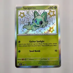 Pokemon Sprigatito SVP 076 Black Star Promo Holo NM+ - Image 1