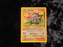 Graveler Fossil Set Regular Pokemon TCG Lightly Played - Image 1