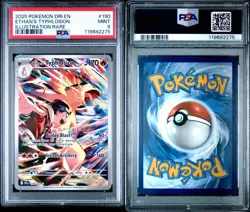 2025 POKEMON DRI EN-DESTINED RIVALS ILLUSTRATION RARE ETHAN'S TYPHLOSION PSA 9 - Image 3