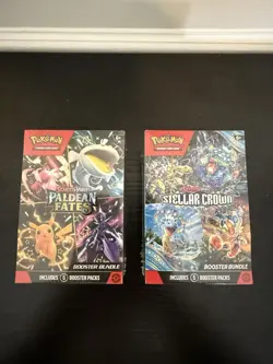 Lot of 2 Sealed Pokemon Booster Bundles- (1) Paldean Fates, (1) Stellar Crown - Image 2
