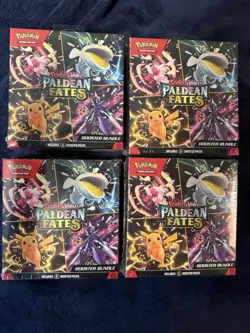 Pokemon TCG: Scarlet & Violet Paldean Fates Booster Bundle New & Sealed Lot Of 4 - Image 1