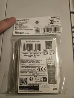 Gundam TCG Official Card Sleeves Char's Zaku II/ Zeon- 70 Sleeves NEW SEALED - Image 2