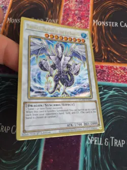 Yugioh Trishula, Dragon of the Ice Barrier MGED-EN027 Premium Gold 1st Ed NM - Image 2