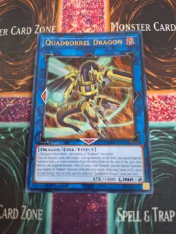 Yugioh Quadborrel Dragon SDRR-EN043 Ultra Rare 1st Edition Near Mint - Image 1