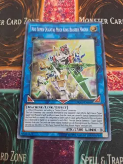 Yugioh Neo Super Quantal Mech King Blaster Magna DANE-EN046 Super 1st Edition NM - Image 1