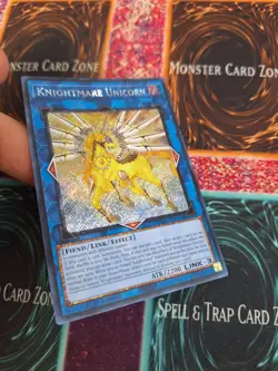 Yugioh Knightmare Unicorn RA01-EN043 Secret Rare 1st Edition Near Mint - Image 2
