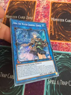 Yugioh Eria the Water Charmer, Gentle ETCO-EN055 Super Rare 1st Edition NM - Image 2