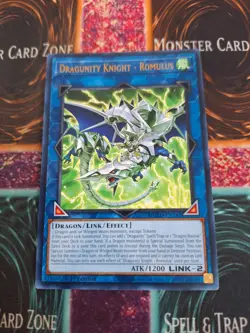 Yugioh Dragunity Knight - Romulus MGED-EN142 Rare 1st Edition Near Mint - Image 1