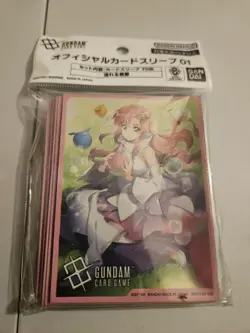 Gundam TCG Official Card Sleeves - Overflowing Affection - 70 Sleeves NEW SEALED - Image 1