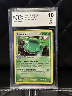 Pokemon 2004 Venusaur OP Series 2 Promo Card 6/17 Beckett BCCG 10 MINT - Image 1