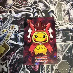 Poncho Pikachu Red Gyarados Ice Holo Pokemon Card Database Team Rocket Peru - Image 1