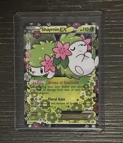 Pokemon TCG Shaymin EX XY148 Holo Black Star Promo Card - Image 1